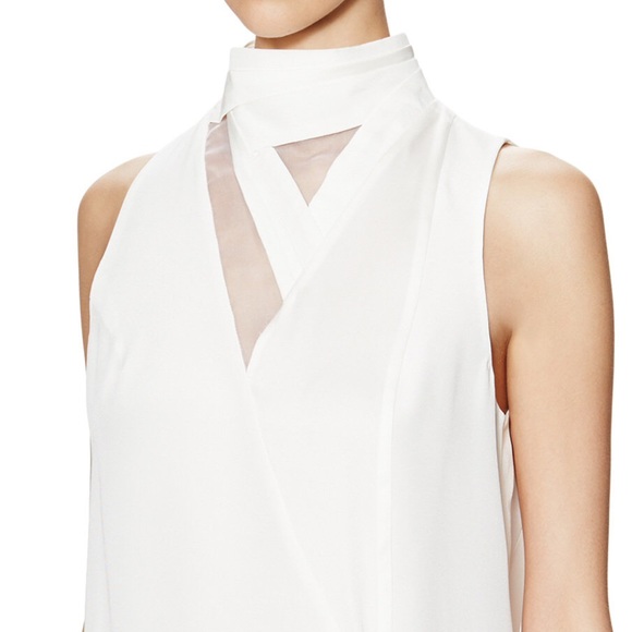 ❌sold❌3.1 Phillip Lim white standing collar top - Picture 3 of 4