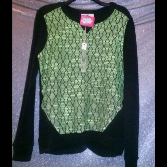 Neon Dream Woven Sweater - Picture 3 of 3