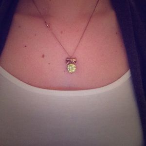 Juicy Couture- Bow and Gem Necklace