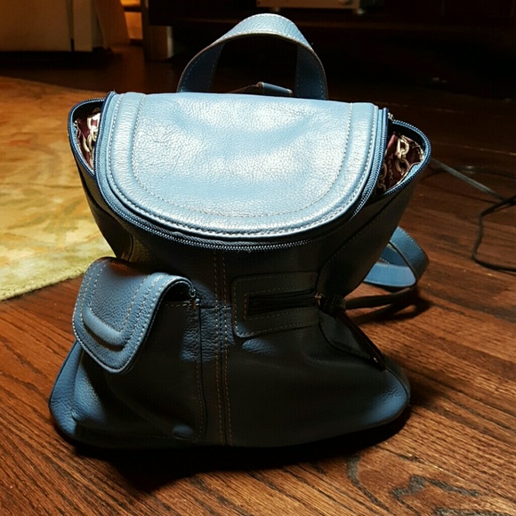 Tignanello Handbags - Tignanello blue backpack purse