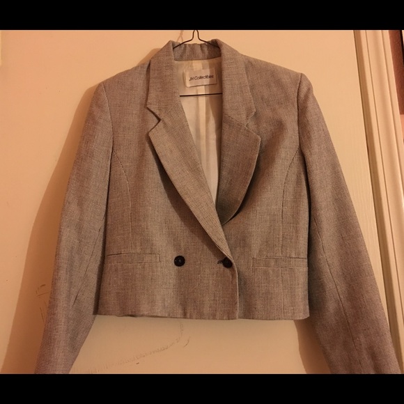 JH Collectible Gray and White Blazer - Picture 2 of 3