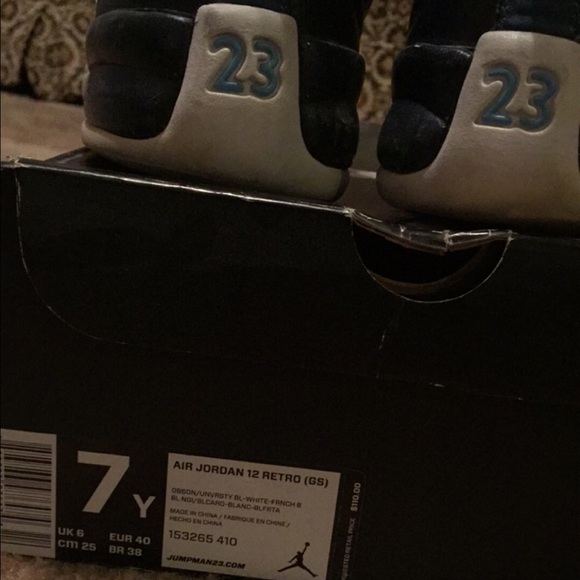 Air Jordan retro 12 obsidian size 7y - Picture 4 of 4