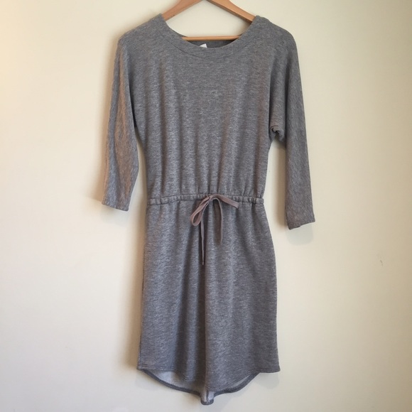Grey Sweatshirt Dress