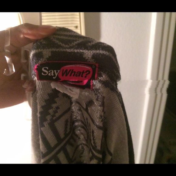 Aztec Print Open Front Cardigan - Picture 2 of 4