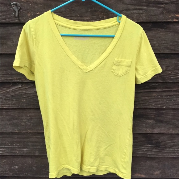 Banana yellow v neck