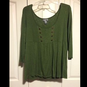 Green blouse