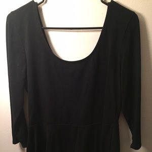 Black 3/4 Sleeve Top