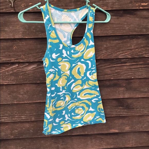 Floral racerback tank