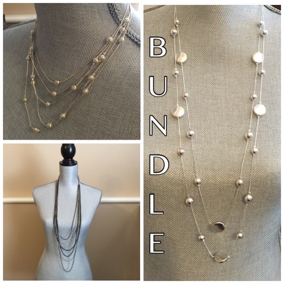 Bundle of three necklaces