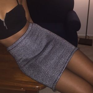 Knit heather skirt