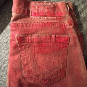 True Religion Jeans - Red metallic painted True Religion Jeans "Halle" True Religion Jeans - Red metallic painted True Religion Jeans "Halle"