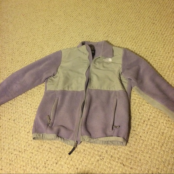 Purple north face denali jacket
