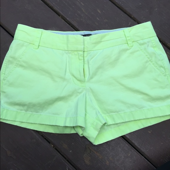 J Crew green Chino shorts