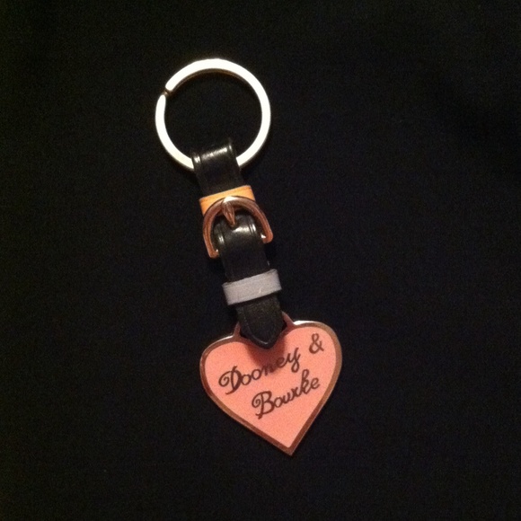 Dooney & Bourke pink heart keychain