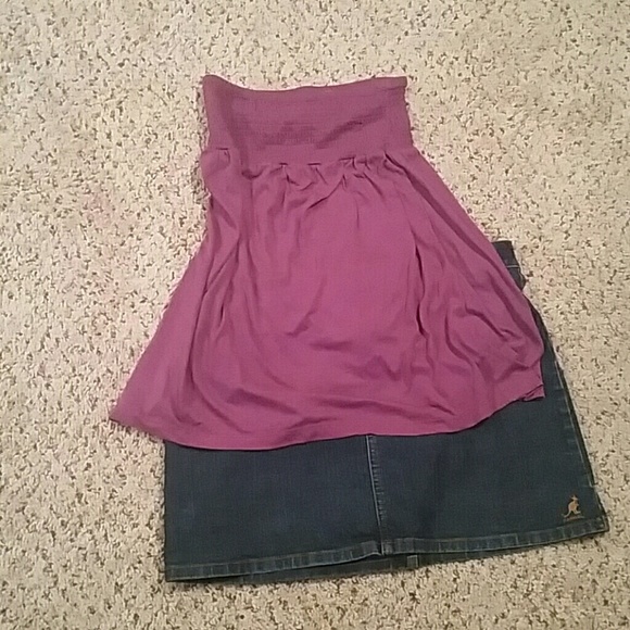 Purple tube top