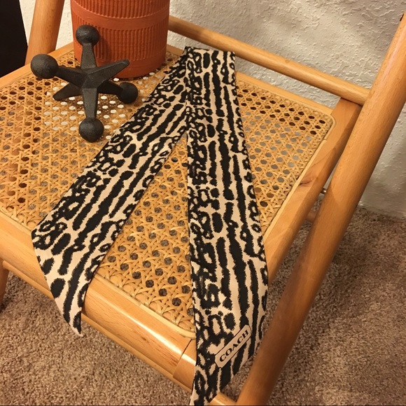 NWOT Coach ponytail scarf