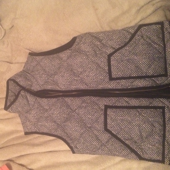 J crew herringbone vest.