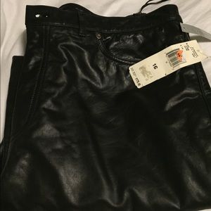 Authentic soft leather ladies pants