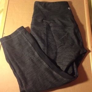 BLACK FRIDAY SALE Lululemon Black Denim Crops