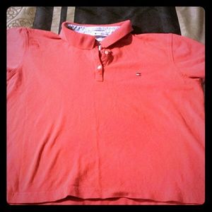 Women's Polo Shirt Xl Red