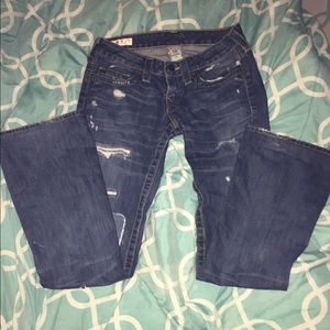 True Religion ripped jeans size 27