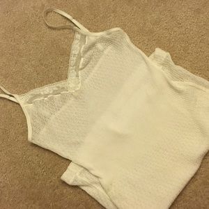 Free People White Stretchy Cami XS S