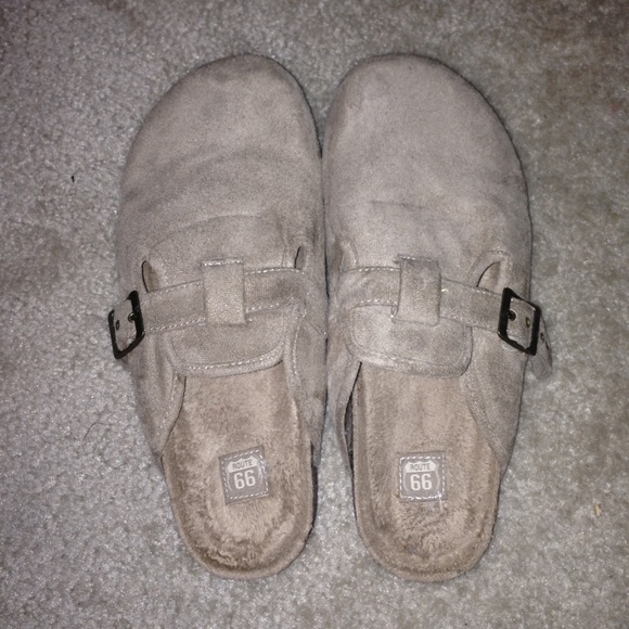 Tan clogs in size 10