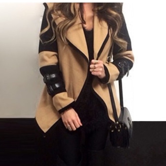 Camel and black jacket