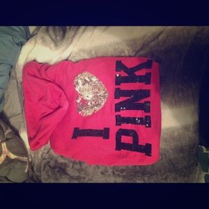 Victoria's Secret bling zip up hoodie
