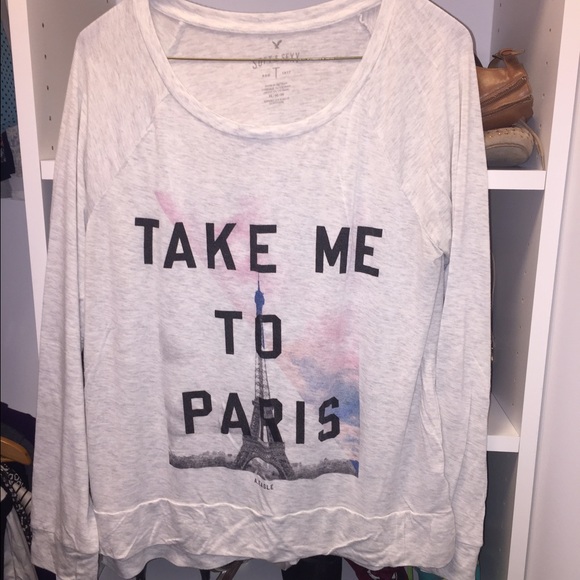 American eagle take me to Paris top!!!