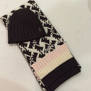 Juicy Couture beanie and scarf set
