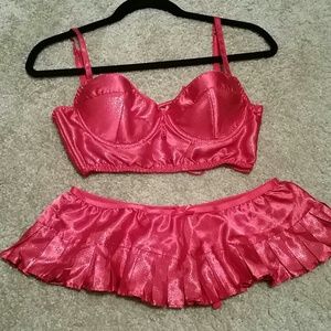 Sparkly frederick's Red lingerie