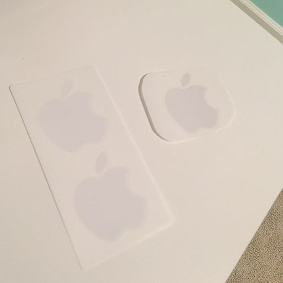 3 Apple stickers
