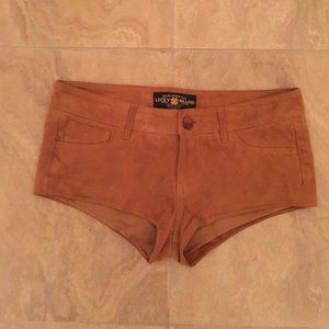 Mini SUEDE  Short/ camel