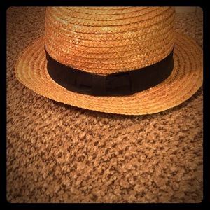 Straw brimmed hat