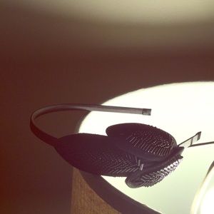 3 beaded leaf headband