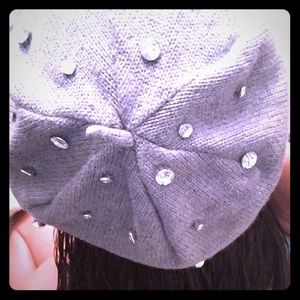 Cute Winter Hat with large stones!