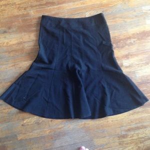 Black pleaded skirt