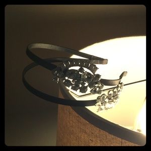 Jeweled double headband