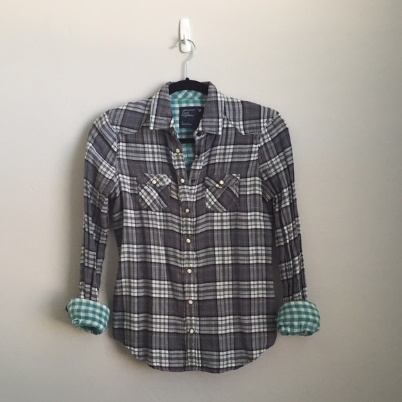 Gray Plaid Shirt