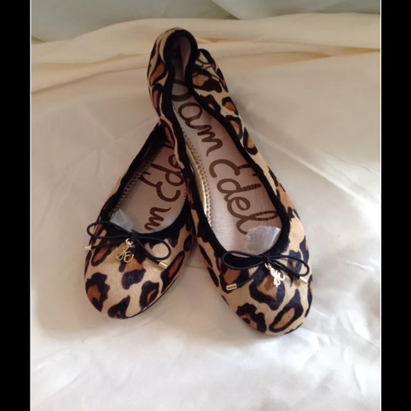 Sam Edelman leopard ballerinas