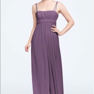 Bridesmaid purple dress