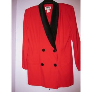 Bright red jacket