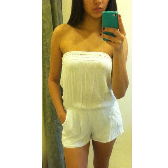 Cute thin white romper
