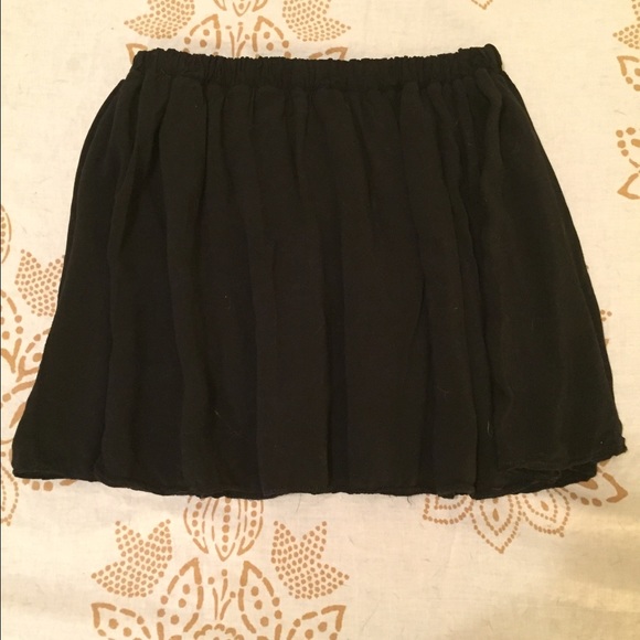 Brandy Melville Black Mini-Skirt.
