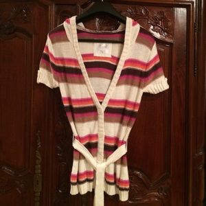 Size S (Child Size 18) open front cardigan sweater