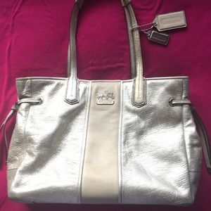 COACH Purse with Metallic Finish