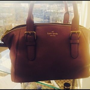 EUC Kate spade brown satchel bag