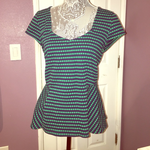 Anthropologie Peplum Top