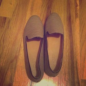 J crew striped flats
